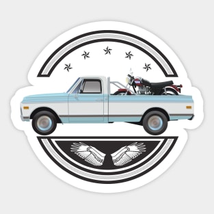 1972 Chevrolet C10 with 1970 Triumph Bonneville Sticker